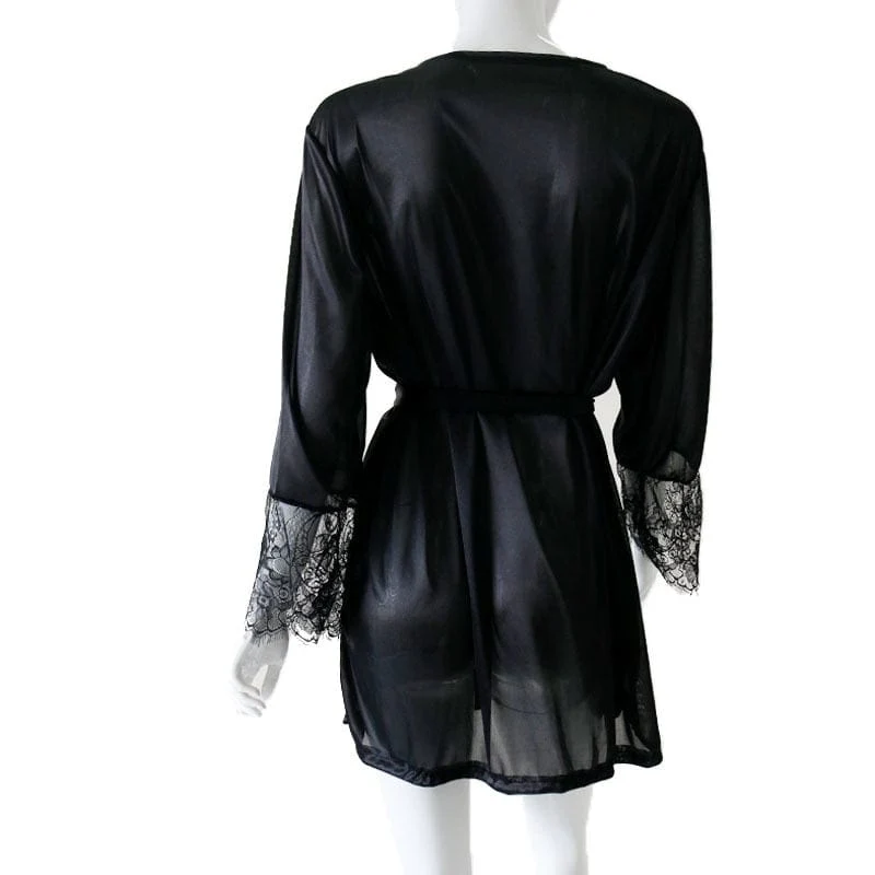 Bata de satén plus size - Image 6