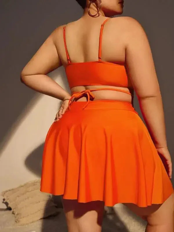 Biquini plus size con minifalda playera - Image 3