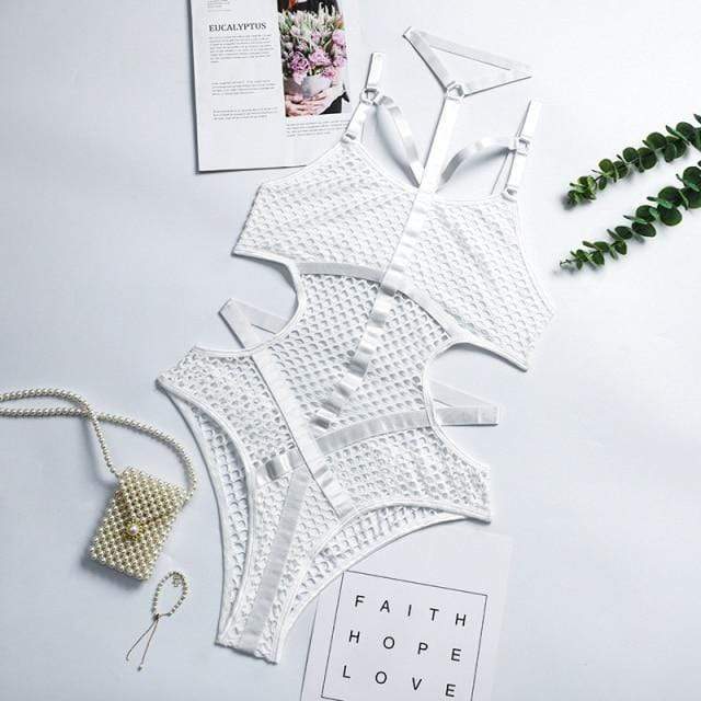 Body de rejilla con cintas - Image 6