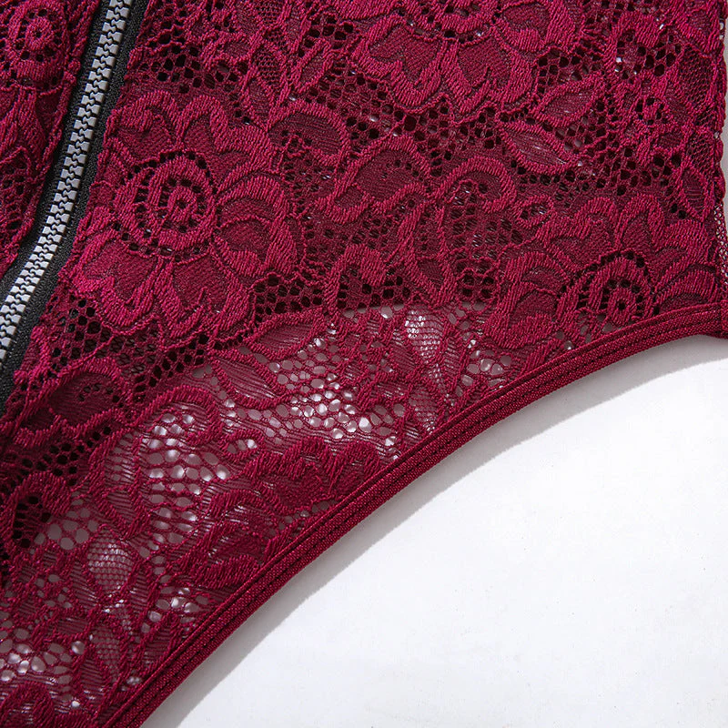 Body morado con cremallera - Image 8