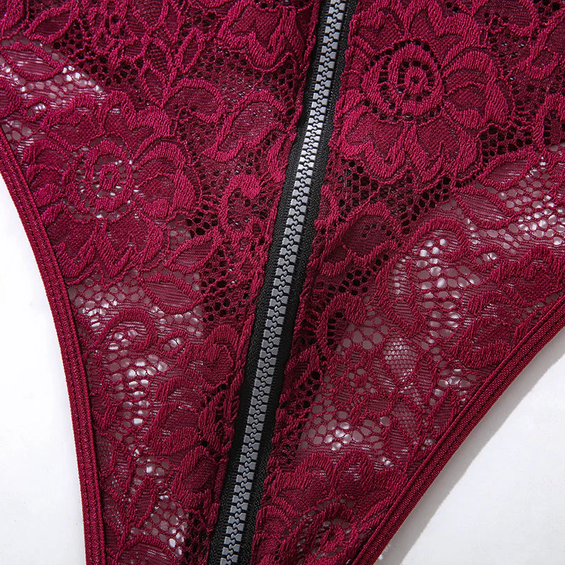 Body morado con cremallera - Image 9