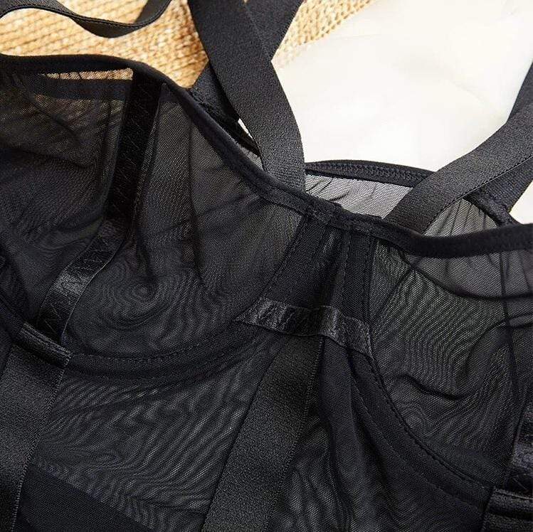 Body negro con elásticos - Image 6