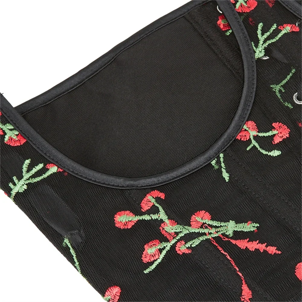 Corsé sin busto con ribete de flores - Image 4