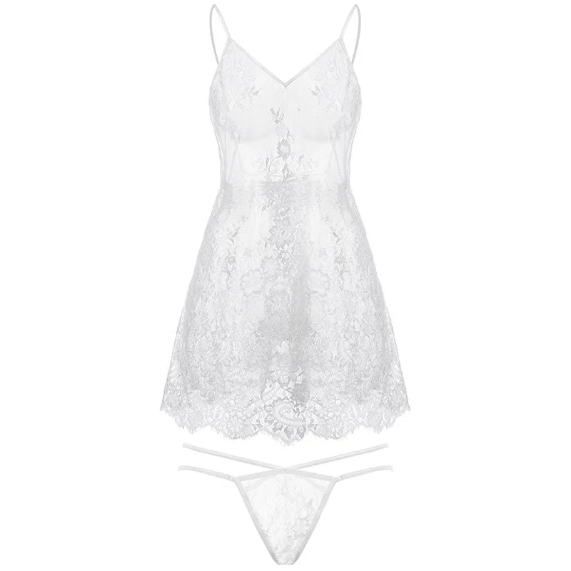 Picardía transparente de encaje - Image 3