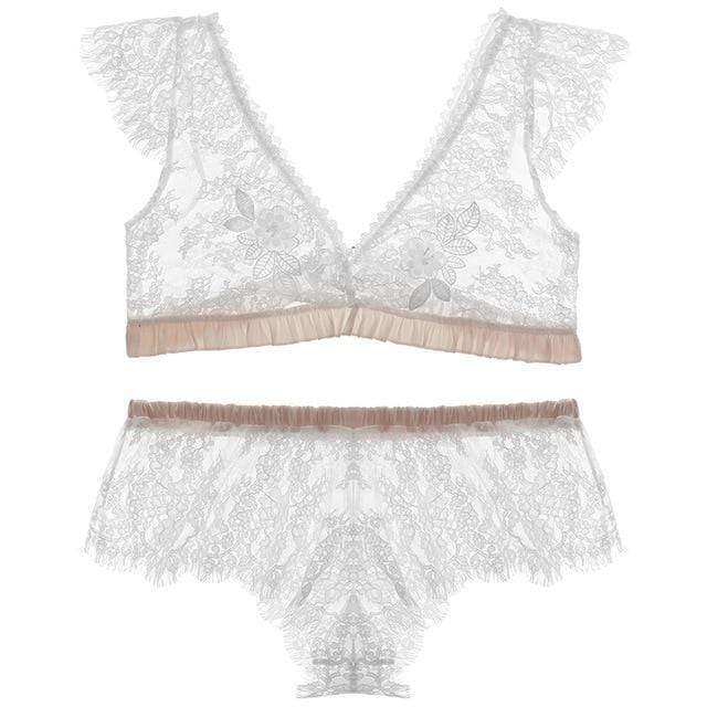 Pijama de encaje con top corto - Image 5