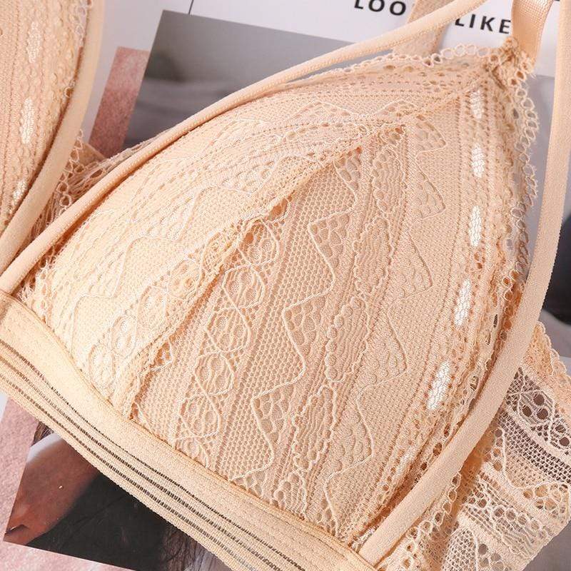 Sujetador push-up con tiras y encaje - Image 4